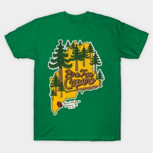 Defunct Portland Pine Tree Capers Baseball Team T-Shirt